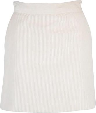 Marella Serio Mini Rok - Dames - Korte rokken - Wit - 2XS - Katoen - Rokken