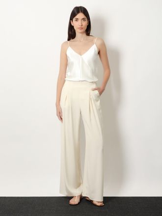 Max Mara Womens Silk Top White T-Shirts & Jerseys