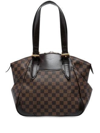 Louis Vuitton 2010 Damier Ebene Verona MM shoulder bag - women - Leather/Fabric - One Size - Brown