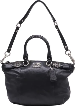 Coach Madison Sophia 2-Way Handbag in Black Leather