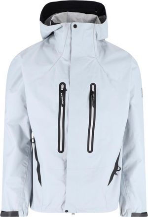 And Wander Grey 2.5 L High-Collar Zip Jacket