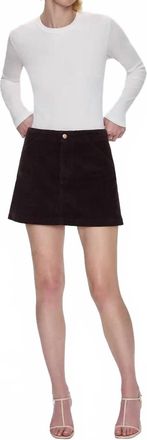 Pistola Denim Uma High Rise Mini Skirt In Mocha
