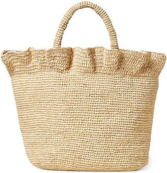 Loeffler Randall Cyrus Raffia Tote in Natural Raffia at Nordstrom