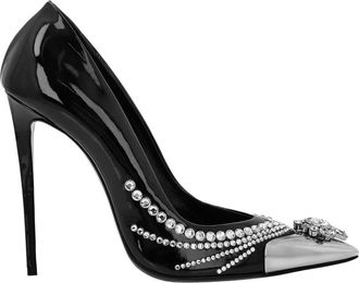 Philipp Plein Patentleren Decollete Hi-Hakken - Dames - Pumps - Zwart - 36 EU - Leer - Schoenen
