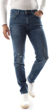 Roy Rogers Heren, Jeans, Blauw, Maat: W40 Leer