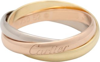 Cartier Gold Silver Yellow Gold (18K) Pink Gold (18K) White Gold (18K) Band Ring (Pre-Owned)