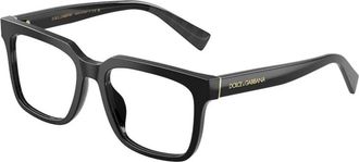Dolce & Gabbana Optical Frame - Heren - Brillen - Zwart - 53 MM - Accessoires