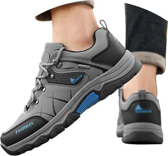 Generic Walking Boots Mens Wide Fit, Mens Hiking Boots: Walking Shoes Trainers Breathable Cushioned Trail Running Shoe Waterproof Comfortable Mens Trekking Fo