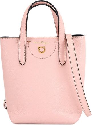 Ferragamo Leather Handbag Shoulder Bag (Pre-Owned)