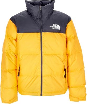 The North Face Retro Nuptse Cone Orange Down Jacket - Heren - Ski Jassen - Geel - L - Fitness