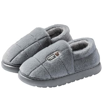 Generic Winter Warm Slippers For Women And Mens, Moccasin Slippers Fluffy Slippers Memory Foam Slippers Cozy Lined House Slippers Indoor Slippers Home Slipper