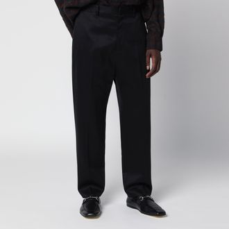 Willy Chavarria Pantaloni neri in misto lana
