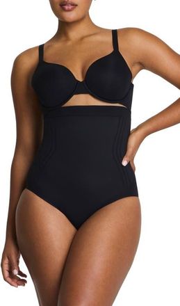 Spanx SPANXsculpt GoFigure High Waist Shaper Briefs in Very Black at Nordstrom, Size X-Large