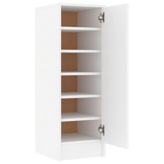 vidaXL Mueble Zapatero De Aglomerado Blanco 32x35x92 Cm Vidaxl