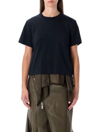 sacai T-Shirt With Voile Back Insert