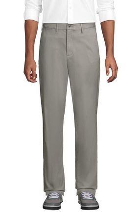 Lands End Travel Kit Comfort Waist Classic Fit Chino Pant in Atlas Gray at Nordstrom, Size 35 X 34