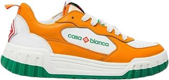 Casablanca Court Sneaker - Heren - Sneakers - Oranje - 43 1/2 EU - Leer - Schoenen
