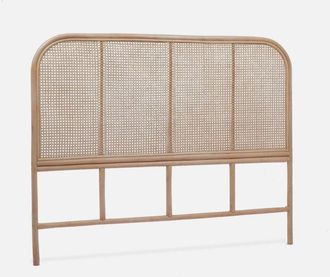 Sweeek Sweeek - Cabecero de ratán natural y caña, Sumatra, Madera, 140x3x110 cm