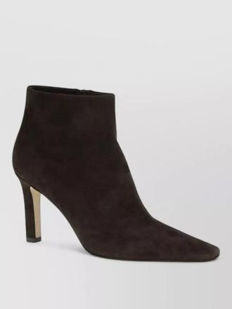 The Row leather ankle boots