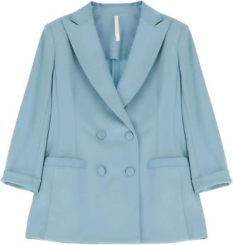 Imperial Blazers, female, Blue, Size: S Double-Breasted Blazer