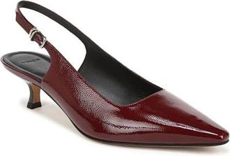 Vince Sabra Slingback Kitten Heel Pump in Bordeaux at Nordstrom, Size 7.5
