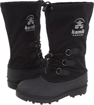 kamik Canuck Womens Cold Weather Boots Black : 11 B - Medium, Rubber/Textile
