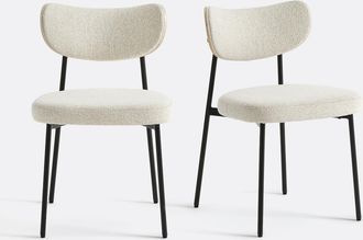 La Redoute Interieurs Set van 2 stoelen met structuurstof, Albane