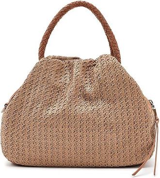 Hobo Darling Small Satchel Satchel Womens Handbags Meadow Woven Straw, Leather