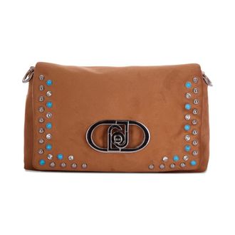 Liu Jo Shoulder Bags, female, Brown, Size: ONE SIZE Studded Chain Shoulder Bag