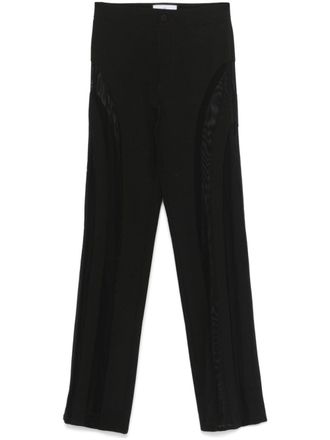 Philipp Plein Pantaloni con inserti in rete - Nero