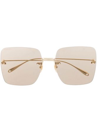 Gucci Occhiali da sole squadrati - Oro