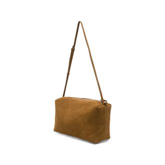 Low Classic Borsa a scatola in camoscio color caramello - - Bags - Donna - Marrone - ONE SIZE