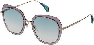Police SPL831 VEIL 1 0594 Womens Sunglasses Gold Size 52