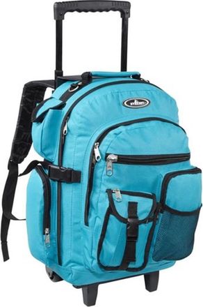 Everest 5045WH-TURQ Deluxe Wheeled Backpack - Turquoise