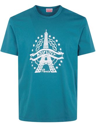 Kenzo T-Shirt Slim Eiffel Tower Design