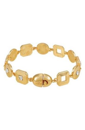 T Tahari Crystal Chain Bracelet in Gold Tone at Nordstrom Rack