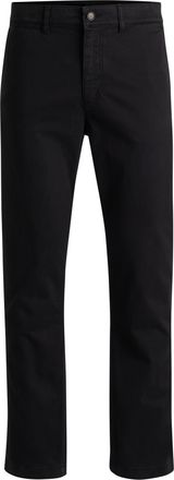 Boss Orange by Hugo Boss Chinohose BOSS ORANGE Regular, Herren, Gr. 31, L&auml;nge 32, schwarz001, Web, Obermaterial: 97% Baumwolle, 3% Elasthan, regular fit lang, Hosen Chinohose,