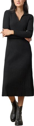 Lilla P Slim Fit Long Sleeve Rib Henley Dress