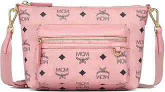 MCM Aren Crossbody in Visetos in Pink at Nordstrom