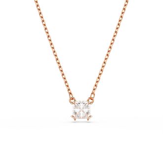 Swarovski Matrix WoMens Gold Plated Metal Necklace - Rose 5701904 Gold Tone - One Size