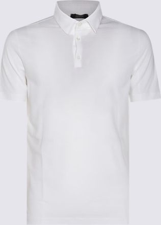 Zanone White Cotton Polo Shirt