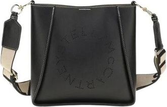 Stella McCartney Borsa a secchiello con logo traforato - - Bags - Donna - Nero - ONE SIZE