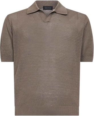 Tagliatore Finlay Polo Shirt - Heren - Polos - Bruin - 2XL - Katoen - Tops