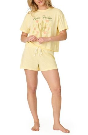 PJ Salvage Softee Cotton & Modal Short Pajamas in Vanilla at Nordstrom, Size X-Large