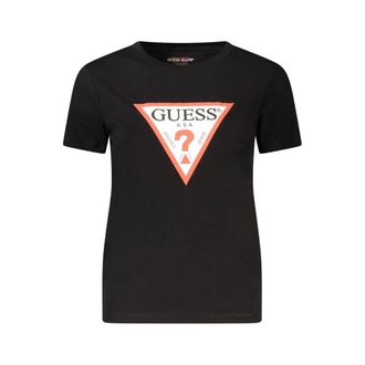 Guess Zwarte Katoenen Dames T-Shirt