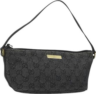 Gucci Pre-owned Shoulder Bags, female, Black, Size: ONE SIZE Pre-owned Accessory Pouch