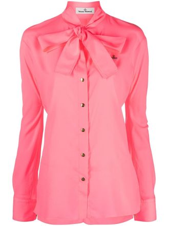 Vivienne Westwood Camicia con ricamo - Rosa