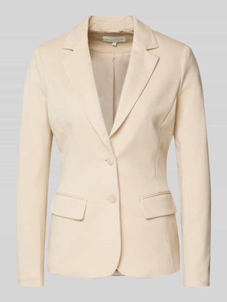 Tom Tailor Shaped Fit Blazer aus Jersey-Viskose-Mix mit angedeuteten Pattentaschen in Beige, Gr&ouml;&szlig;e L