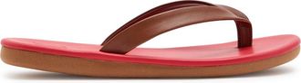 Ancient Greek Sandals Saionara Leather Flip Flops - Red - 40 (IT40/ UK7)