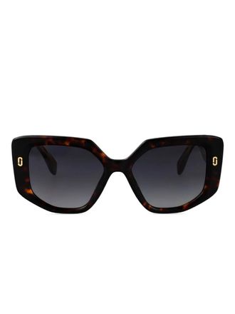 Marc Jacobs cat-eye sunglasses - women - Acetate - 52 - Brown
